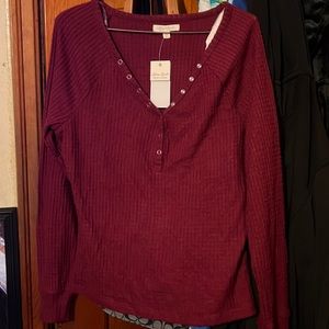 Waffle long sleeve T